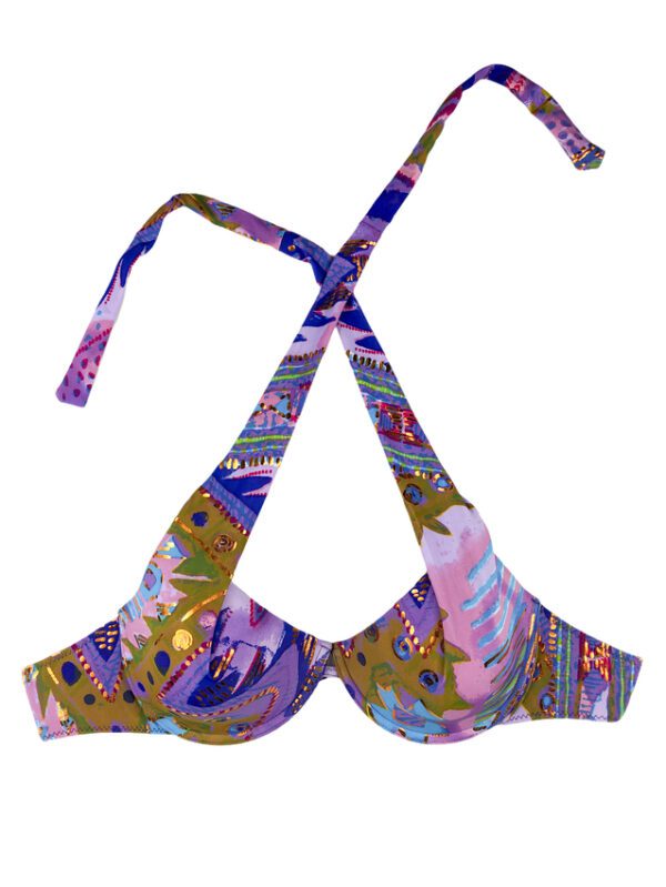 Lilac Push-Up Convertible Bikini Top - Image 2