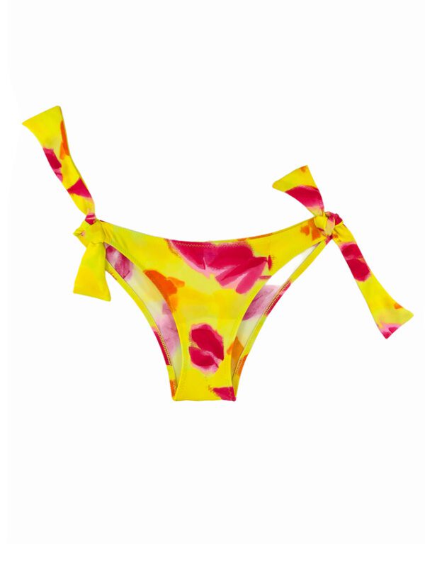 TROPICAL FLOWERS TIE BRAZILIAN Bikini Bottom - Image 2