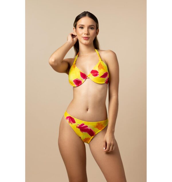 TROPICAL FLOWERS MODERATE CLASSIC Bikini Bottom