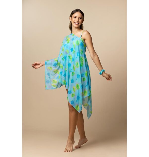 Blue Tropic Poncho